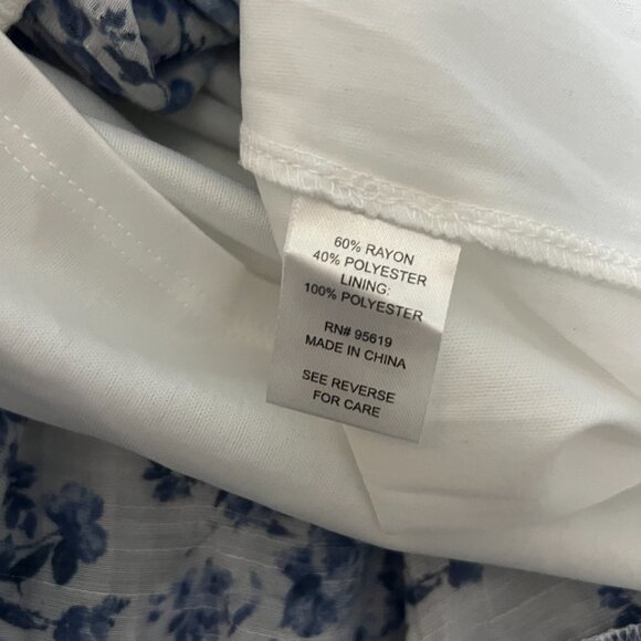 John Paul Richard Tiered Maxi Skirt Elastic Waist Flowy Floral Boho Chic Large L - Picture 6 of 6